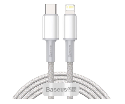 Kabel Baseus Kabel CATLGD-A02 Lightning - USB-C PD 20W 480Mb/s 2m - biały